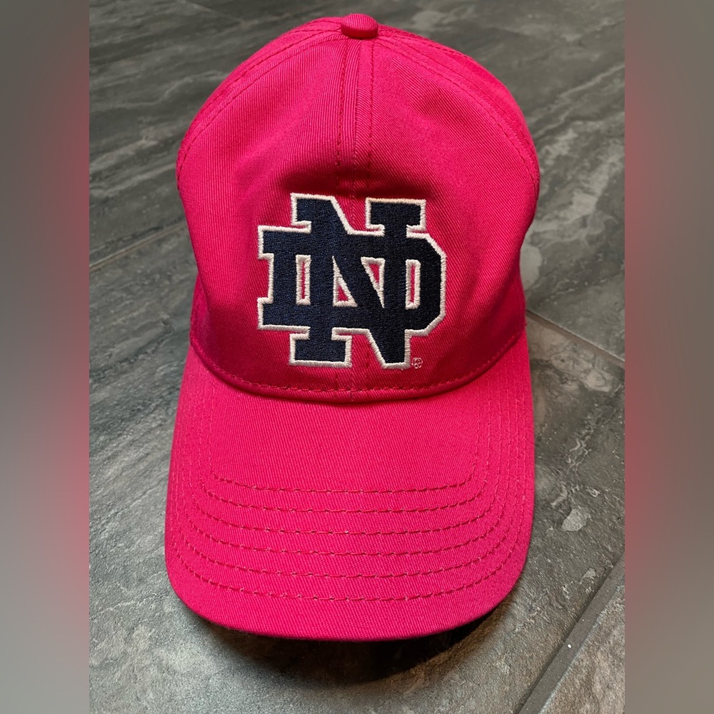 Breast Cancer Awareness Notre Dame baseball hat